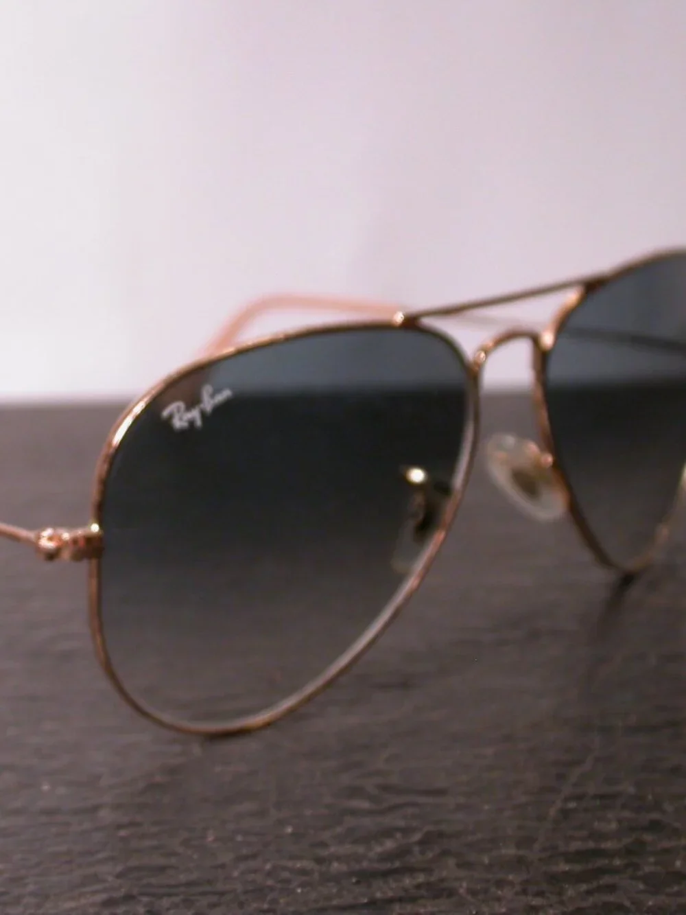 Ray Ban Gold Aviator Sporty Shades Sunglasses ITALY RB3025 FRAME ONLY